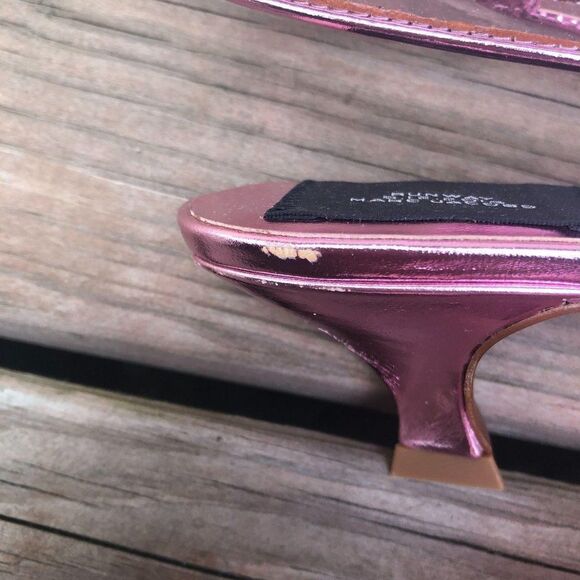 MARC JACOBS Slingback Kitten-heel Pumps 37.5 - Picture 5 of 12